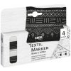 Kreul Fixky na textil Black and White 4 ks