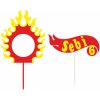 Zápich - Hot Wheels s menom a vekom (set 2ks) - bez paličky - 16cm