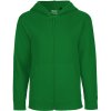Neutral Mikina s kapucí O 13301 na zip bio bavlna dětská COT771331033y1-green Zelená