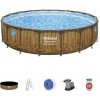 Bazén Bestway® Power Steel™, Vista Series, 56977, kartušová filtrácia, rebrík, plachta, ChemConnect