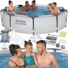 Roštový bazén okrúhly Bestway 305 x 305 cm 56408 + čerpadlo