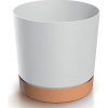 PROSPERPLAST Kvetináč TUBO PM 23,9cm biely naturo