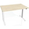 Hobis Pracovný stôl Motion, ZO, 3S, 180x61 - 128x80 cm, agát/biela