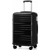 British Traveller K2391L Kufor spinner 74cm Čierna ABS