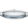 BERLINGERHAUS Servírovacia misa s táckou nerez / sklo 3 L BH-1385