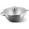 Hrniec Wok MagicHome Chloe, 26 cm, 5 lit., so sklenenou pokrievkou, nerez