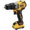 DeWalt bezuhlíková príklepová vŕtačka 2 x akumulátor, DCD706D2-QW