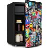 Klarstein Cool Vibe 70+, chladnička, 72 l, 2 police, Stickerbomb style (HEA14-CoolVibe-70L-E)