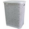 Mega Plast, Kôš na bielizeň MONAKO, 57 × 45 × 38 cm, sivý