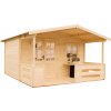 BPP Záhradná drevená chatka Broňa A2 s terasou 28 mm