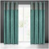 Zamatový tyrkysovo-medený zatemňujúci záves so zavesením na kruhy tyrkysová Šírka 140 cm | Dĺžka 250 cm