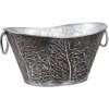 TIN TOURS Košík kovový strieborný