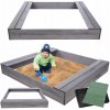 Pieskovisko impregnované 140x140 s lavičkami AGRO PLANDEKA, ekologické drevo
