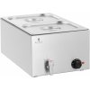 Royal Catering Bain Marie - 600 W - 2 GN 1/2 - vypúšťací kohútik RCBM GN1/2