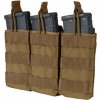Condor Outdoor Molle trojitá na zásob. 3xM4 otvorená coyote