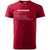 Sablio Tričko s potlačou Engineer - červené L