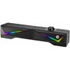 HP Soundbar DHE-6005, 2.0, 6W, čierny, regulácia hlasitosti, stolový, 3,5 mm jack (USB), podsvietený, 300Hz-20KHz
