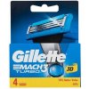 Gillette Mach3 Turbo 3D náhradní břit 4 ks pro muže
