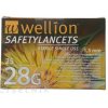 Wellion lanceta bezpečnostná rôzne priemery 25 ks