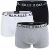 BOSS - 3PACK boxerky black, white, gray (HUGO BOSS)-XXL (108-117 cm)