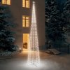 Vianočný stromček, kužeľ 752 LED studené biele svetlo 160x500cm-ForU-328723