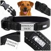 Textilný obojok pre psa s gravírovaním HUGGY DOGGY, veľkosť L