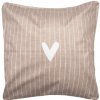 Obliečka Na Vankúš Srdce Prúžky 45 x 45 cm. C&E