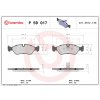 Sada brzdových platničiek, vždy 4 kusy v sade BREMBO P 59 017 (P59017)