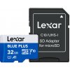 Lexar microSDHC Blue Plus 32 GB + SD adaptér (LMSBLPL032G-BNANG)