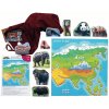 Just Jigsaws 773 Ázia a jej zvieratá - drevené puzzle 16 dielov a 10 zvierat