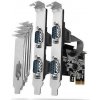 AXAGON PCEA-S4N, PCIe radič - 4x sériový port (RS232) 250 kbps, vrátane LP