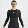 SPORTFUL Cyklistické tričko s dlhým rukávom - BODYFIT PRO WOMAN - čierna L