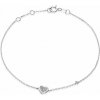 SOFIA DIAMONDS zlatý náramok so srdiečkom s diamantmi 0,032 ct GEMBS30908-24