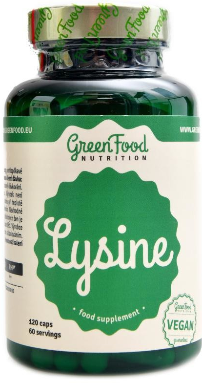 GreenFood Nutrition Lysin 120 vegan kapslí