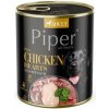 Piper Adult kuracie srdce a hnedá ryža 800 g