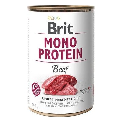 BRIT Mono Protein Beef, konzerva pro psy, 400g