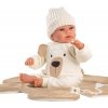 Llorens 63645 NEW BORN realistická miminko se zvuky a měkkým látkovým tělem 36 cm