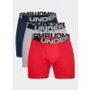 Boxerky Under Armour Charged Cotton 6in 3 Pack - red/academy/mod gray medium