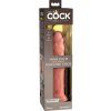 King Cock Elite 23cm - prísavný, realistický dildo - prírodný tón