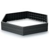 Vyvýšený záhon Prosperplast BASE WOODY antracit 148 cm (IBWH-S433)