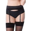 Podväzkový pás Orchid black - Julimex černá M