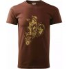 Dirt bike vintage - Klasické pánske tričko vyššej gramáže - XS ( Čokoládová )