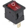 XTREME Kolískový vypínač 12V mini 3pin červený PRK0020B
