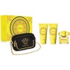 Versace Yellow Diamond toaletná voda pre ženy 90 ml + telové mlieko 100 ml + sprchový gél 100 ml + kabelka darčeková sada