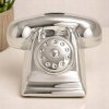 POKLADNIČKA TELEFÓN V STAROM ŠTÝLE STRIEBORNÁ SKVELÝ DARČEK NA KAŽDÚ PRÍLEŽITOSŤ 18x13