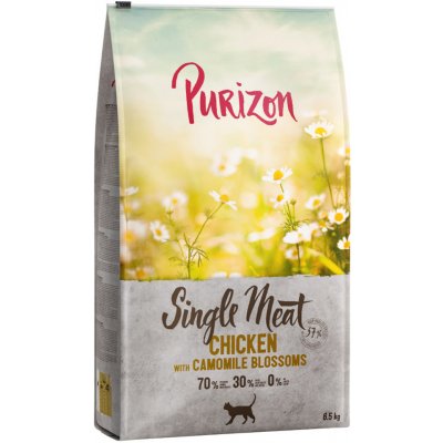 Purizon Single Meat kuracie s kvetmi harmančeka - 2 x 6,5 kg