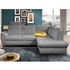 Rohová sedacia súprava Geneva, šedá látka, pravý roh