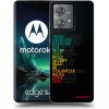 Picasee silikónový čierny obal pre Motorola Edge 40 Neo - Motto života