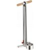 LEZYNE Pumpa nožná Alloy Floor Drive Tall 220 psi, vysoká lesklá strieborná