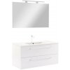 Vario Clam 100 kompletný kúpeľňový nábytok bielo-biely